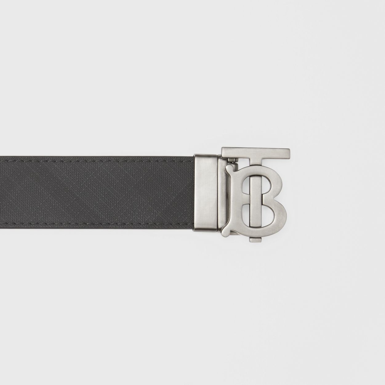 Reversible Monogram Motif London Check Belt - 2