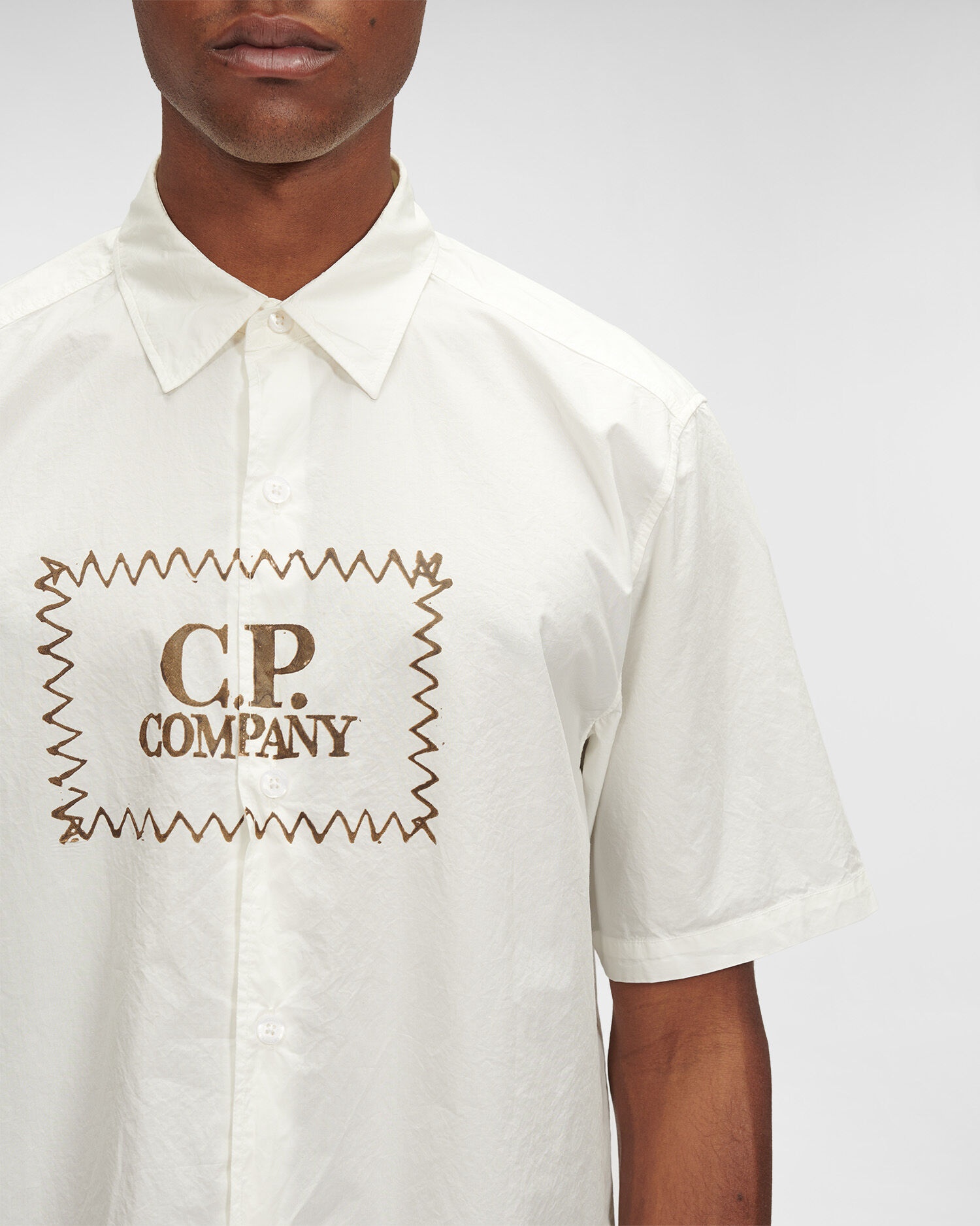 Popeline Label Style Logo Shirt - 5