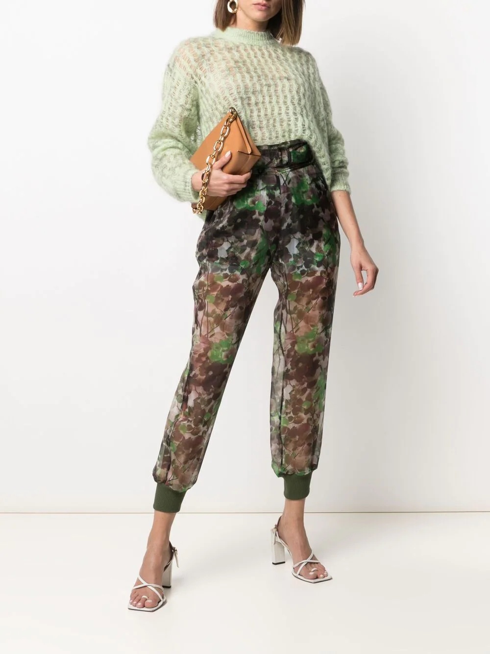 Blossom camouflage-print trousers - 2