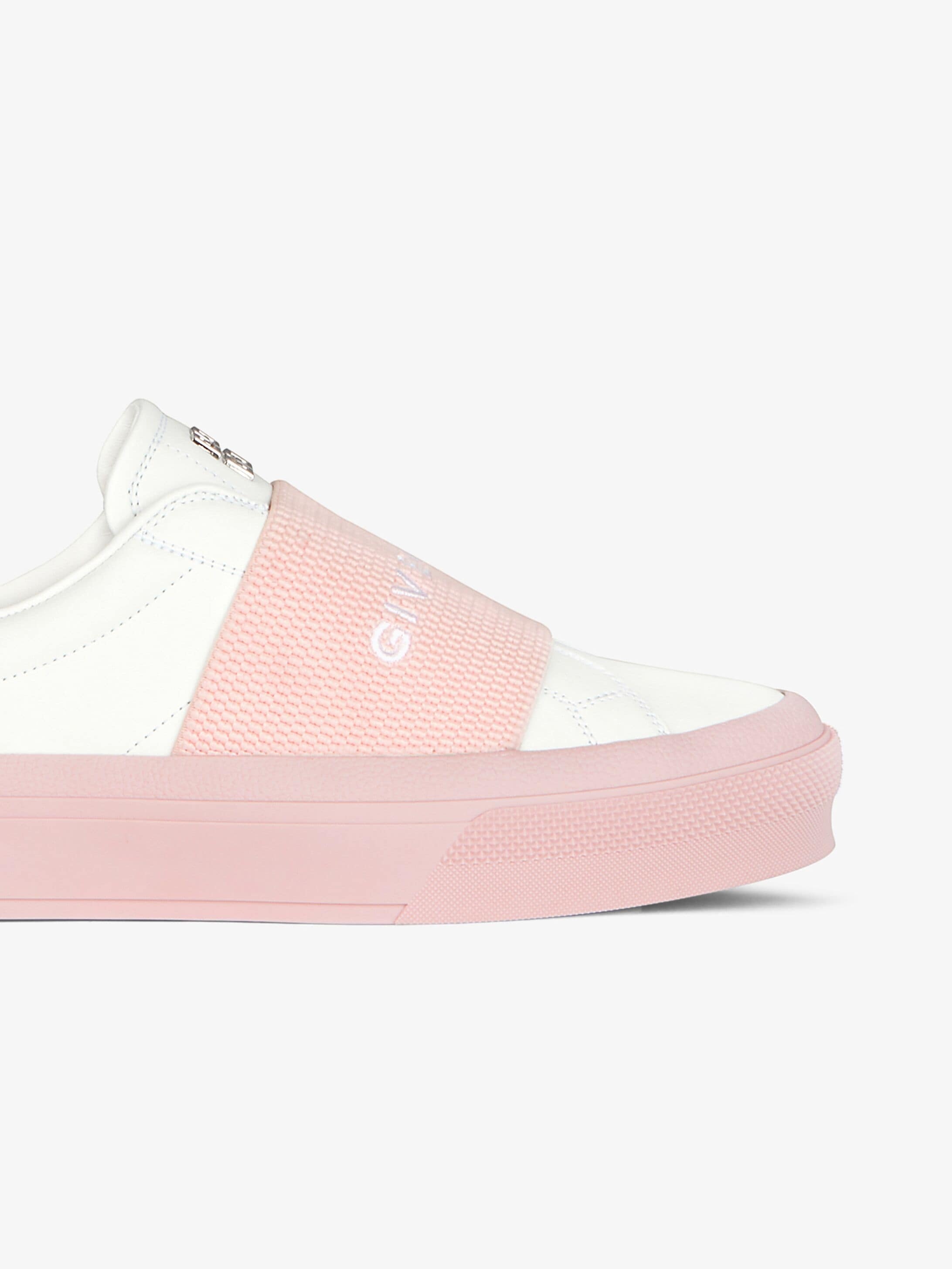 SNEAKERS IN LEATHER WITH GIVENCHY WEBBING - 6
