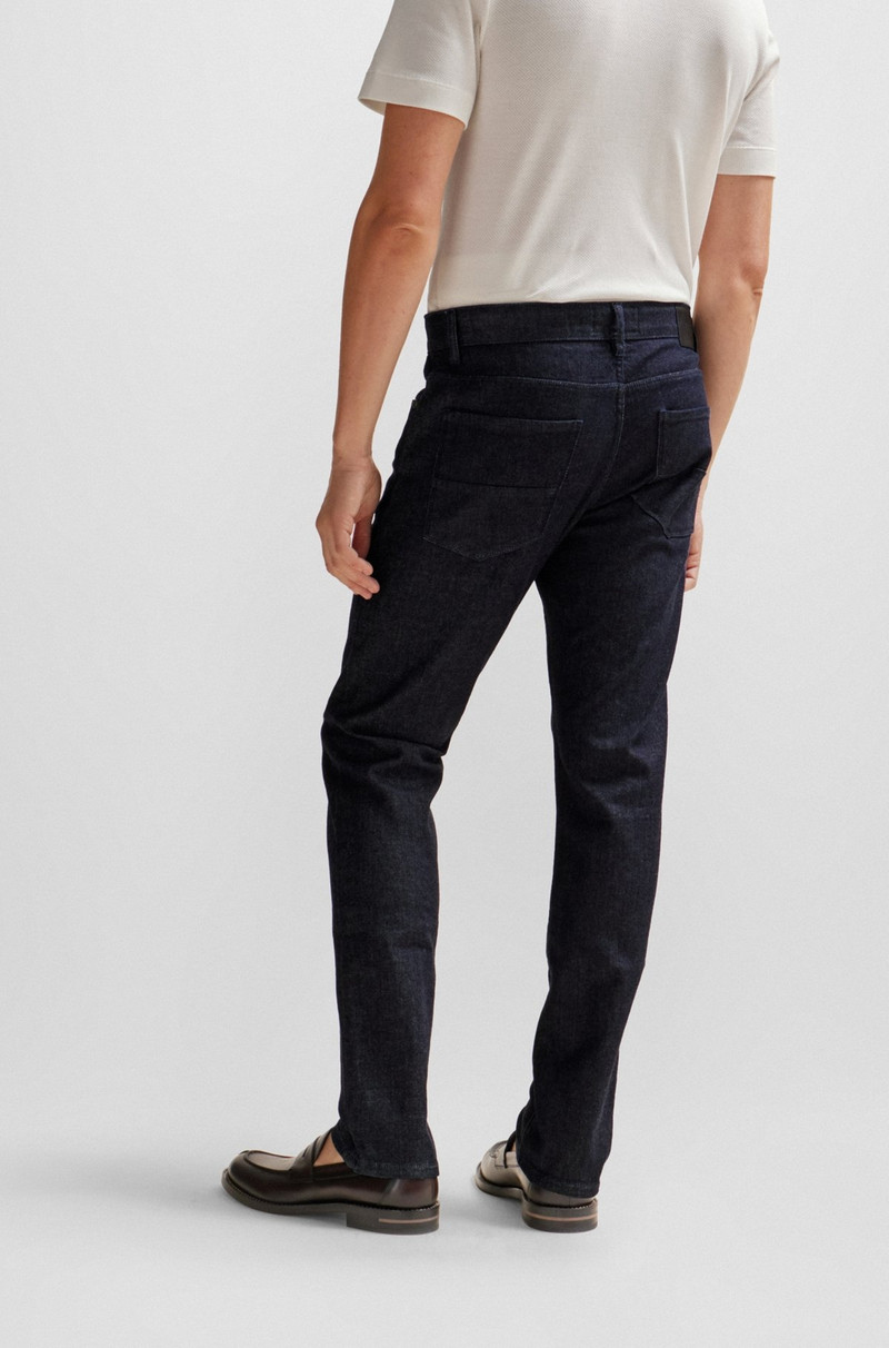 SLIM-FIT JEANS IN BLUE LUXURY-COMFORT DENIM 4