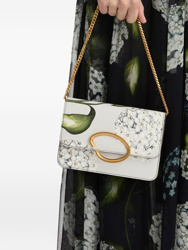 Oscar de la Renta mini floral-print clutch bag outlook