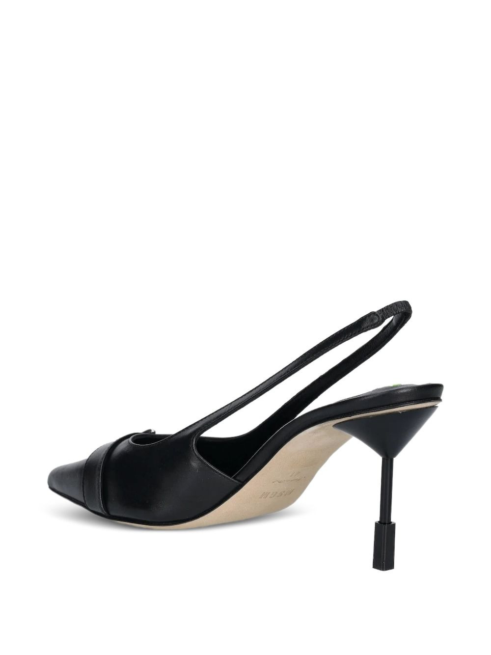 slingback leather pumps - 2