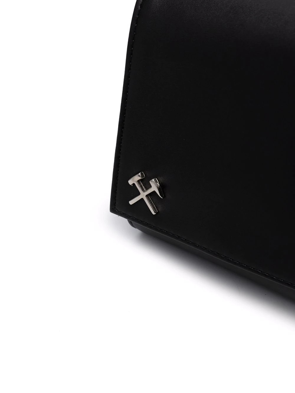 logo embellished clutch - 4