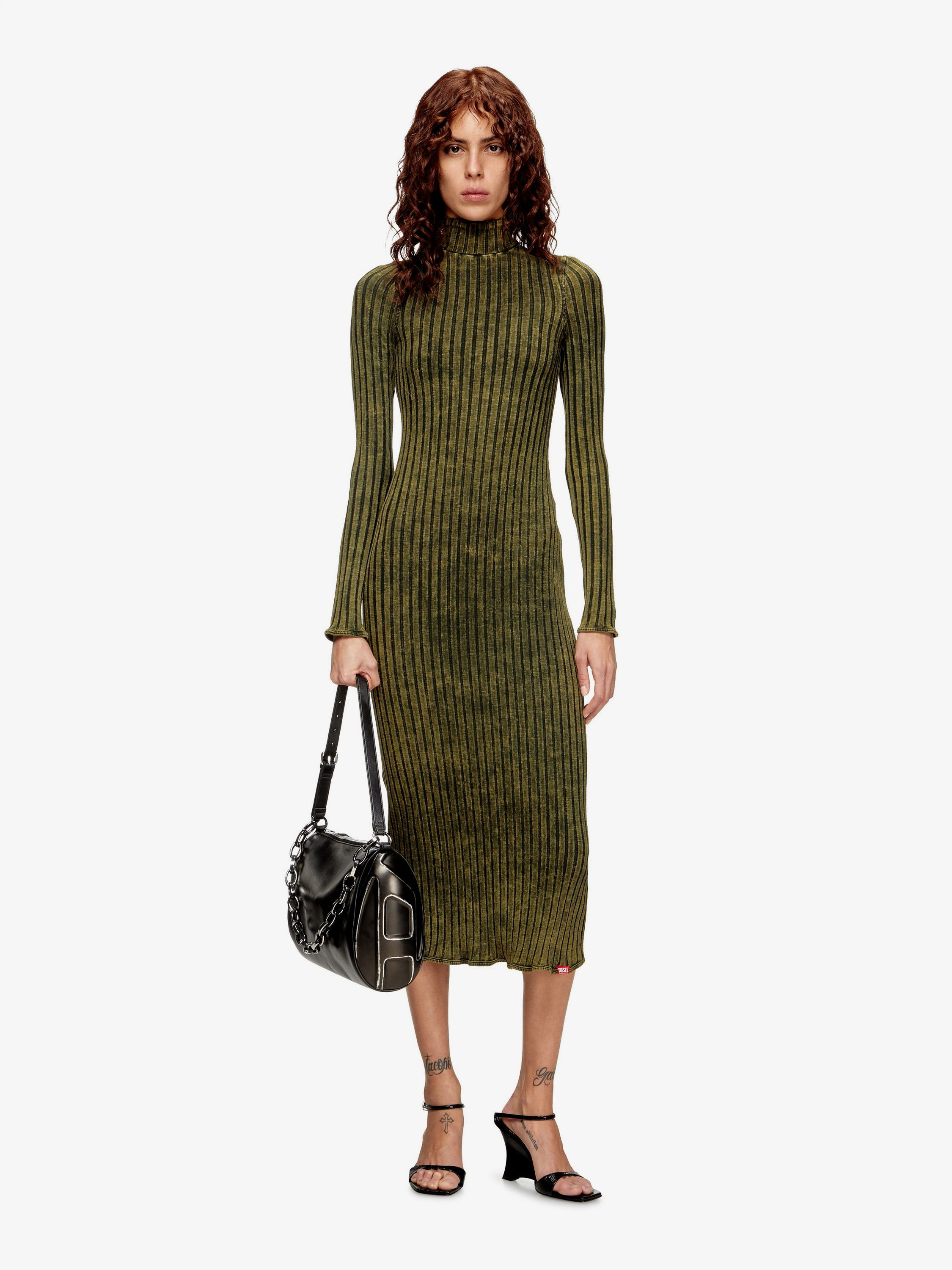 Diesel D-Wavya Stretch Cotton Midi Dress - 2