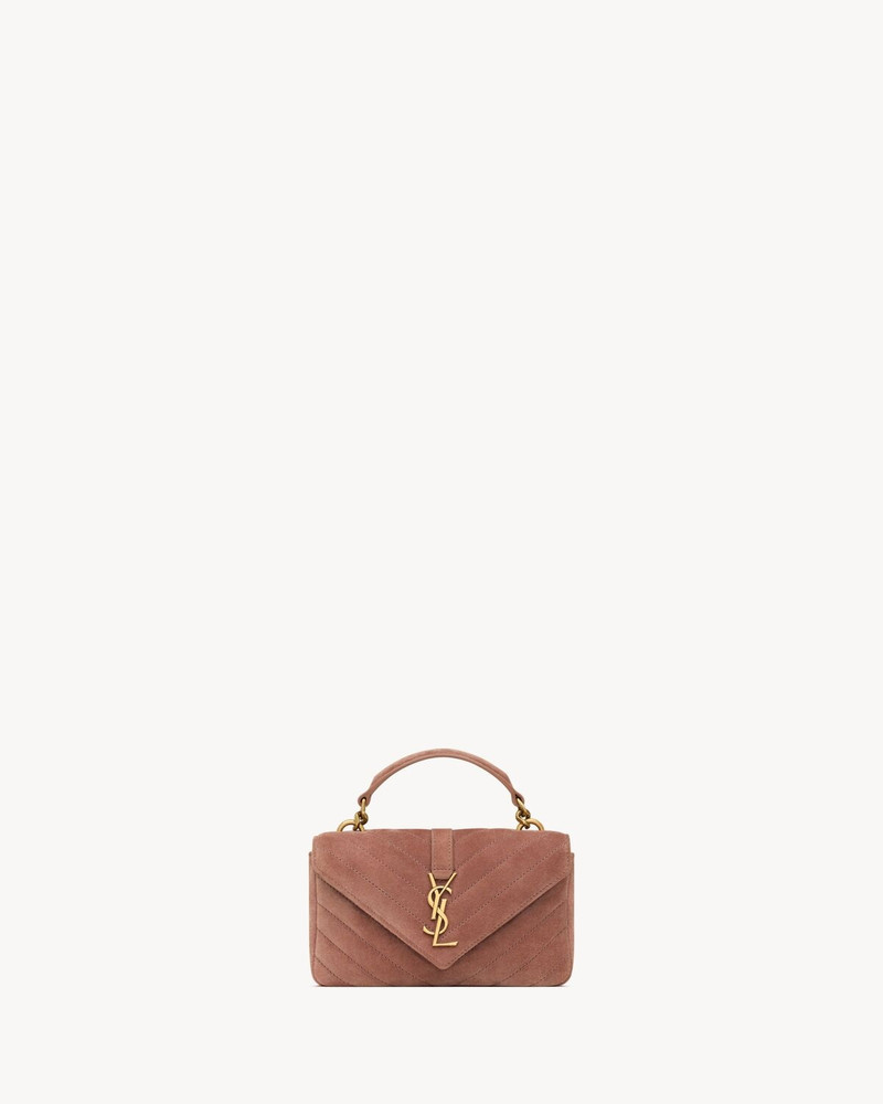 SAINT LAURENT COLLEGE MINI IN SUEDE outlook