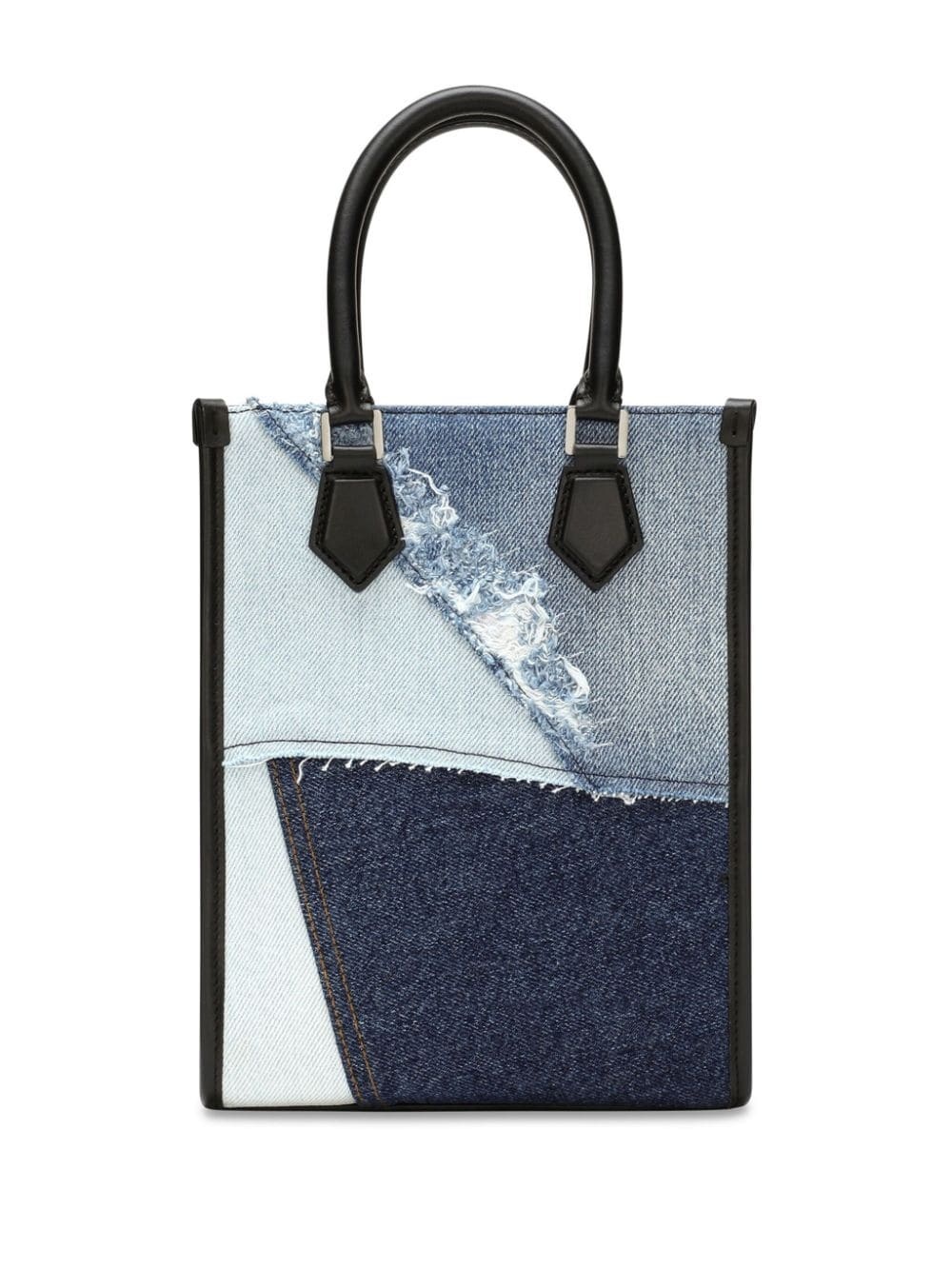 patchwork-detailing cotton-blend tote bag - 2