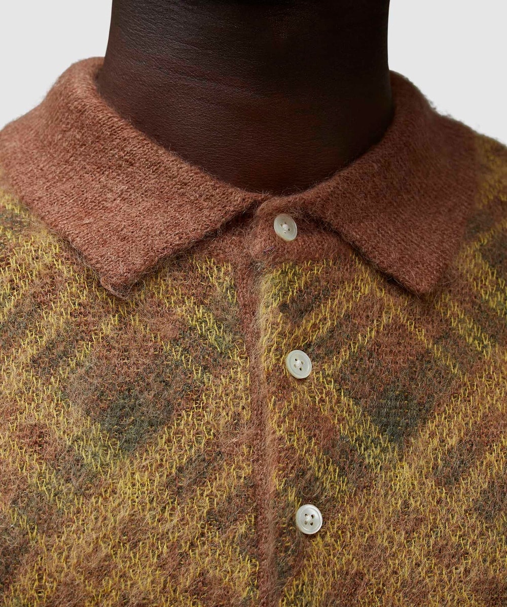 Long sleeve knitted polo shirt - 5