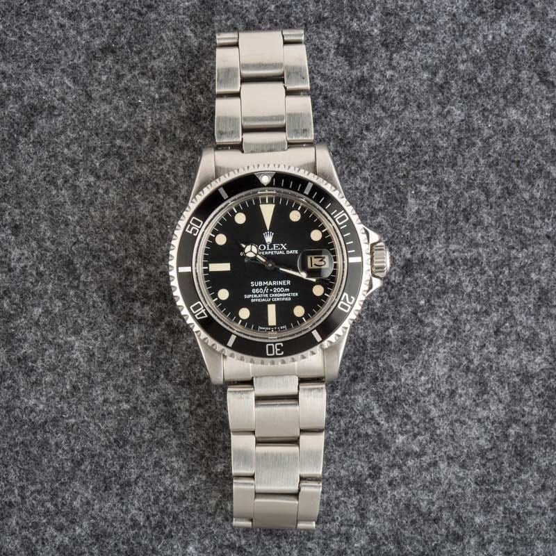 Vintage Rolex White Submariner 1680 Stainless Steel - 8