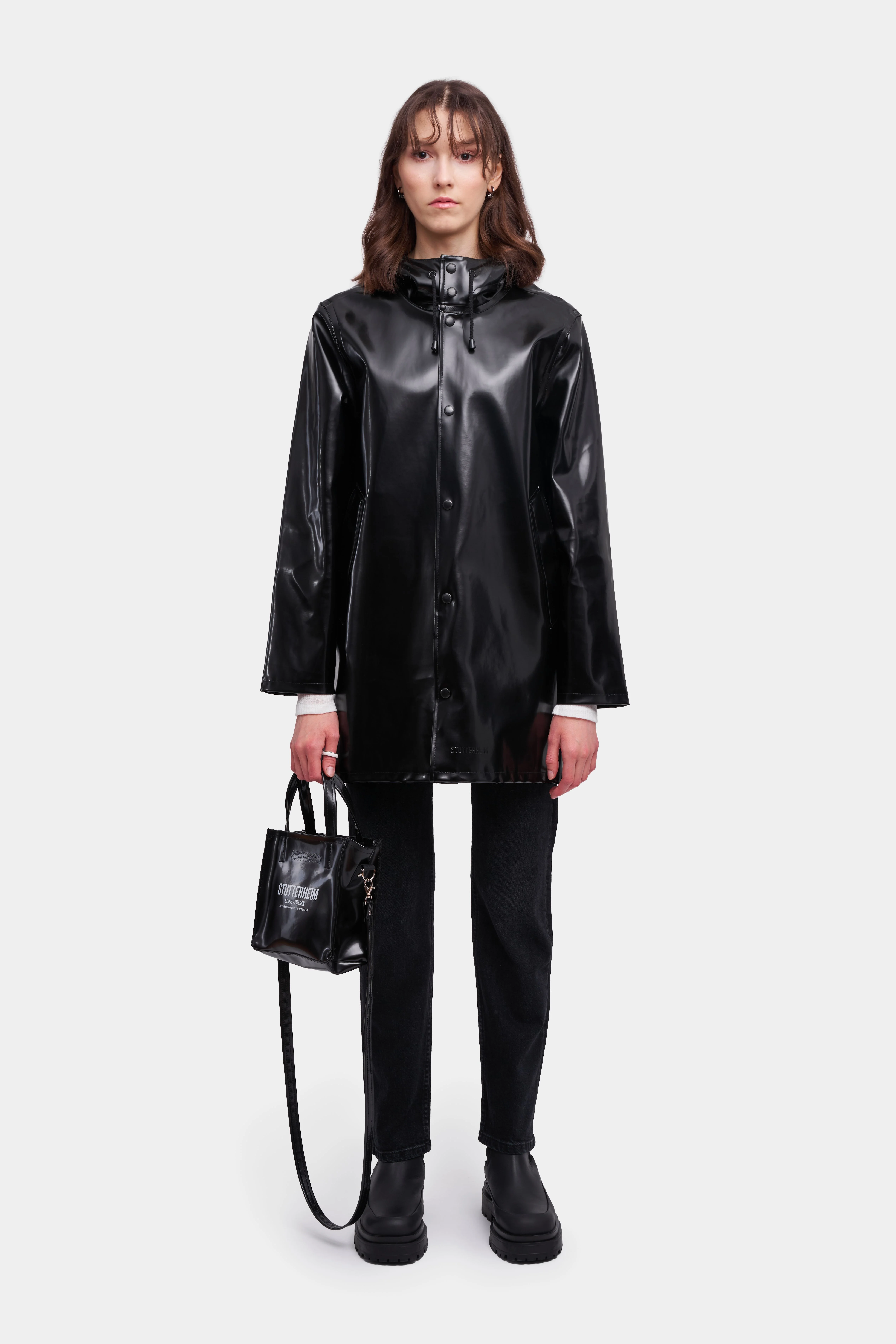 Stockholm Opal Raincoat Black - 1