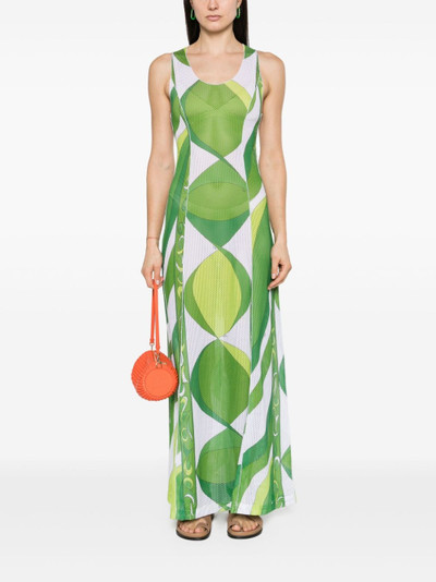 PUCCI flared mesh maxi dress outlook