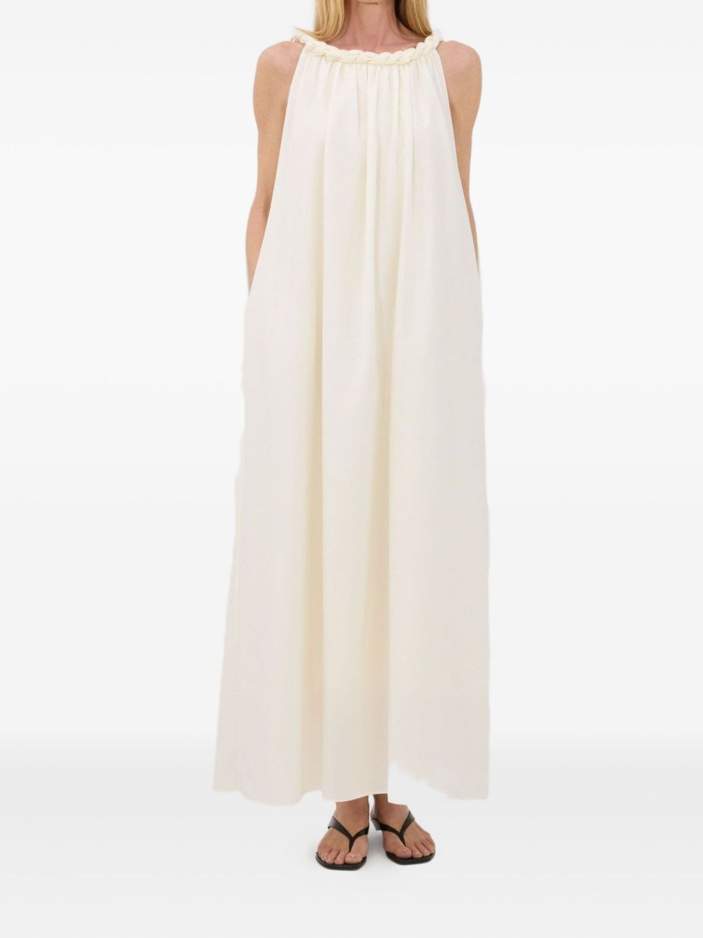 Kika twisted-detail gathered maxi dress - 2