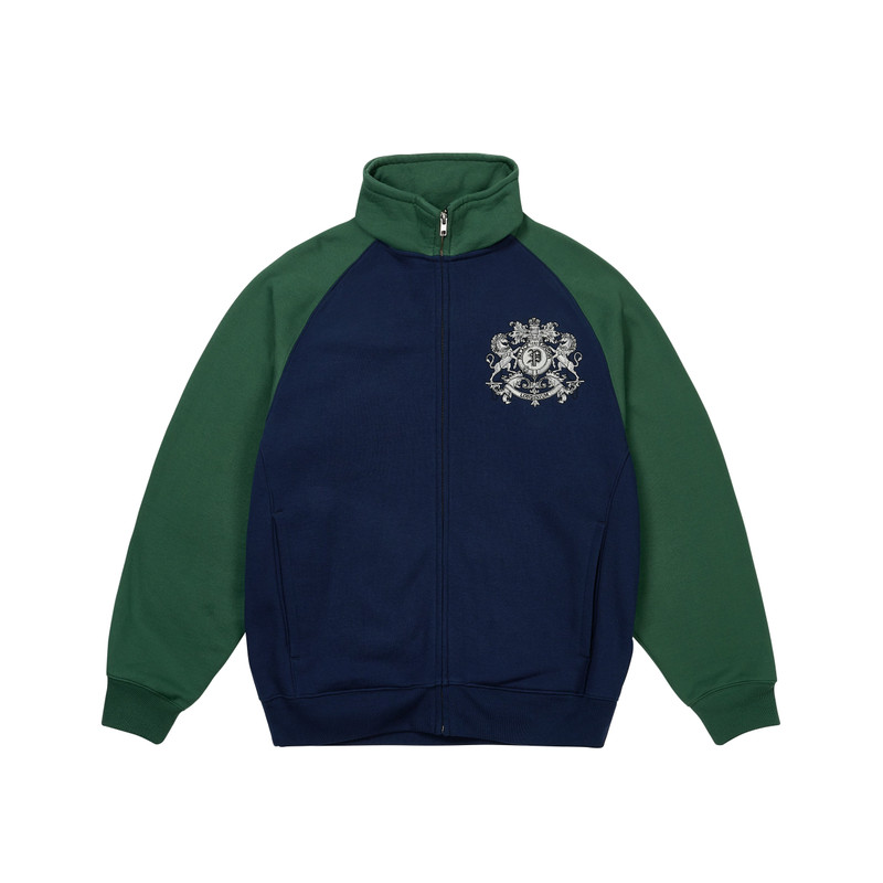 CREST SWEAT NAVY / RACEY GREEN 1