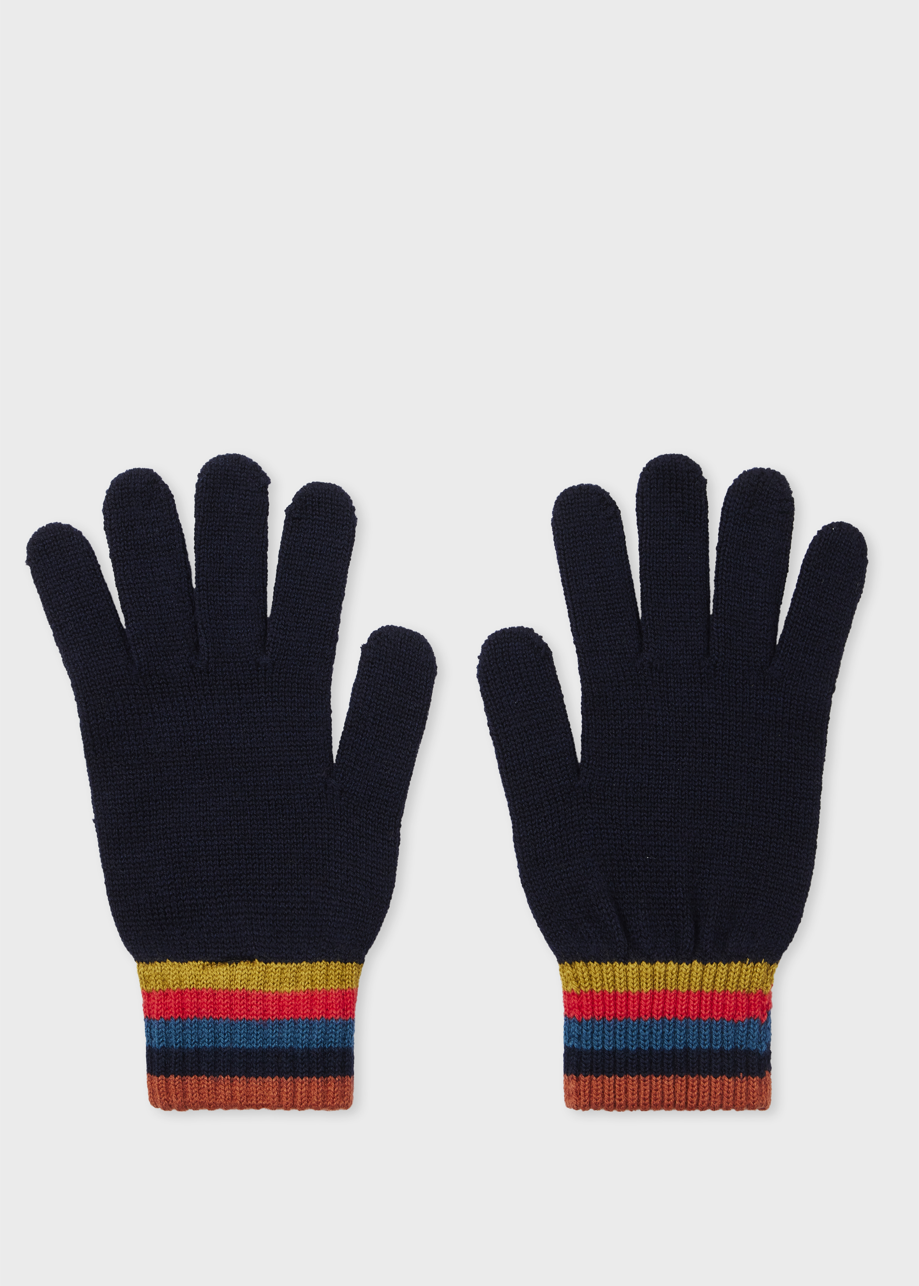 Navy Blue Merino Wool 'Artist Stripe' Set - 4
