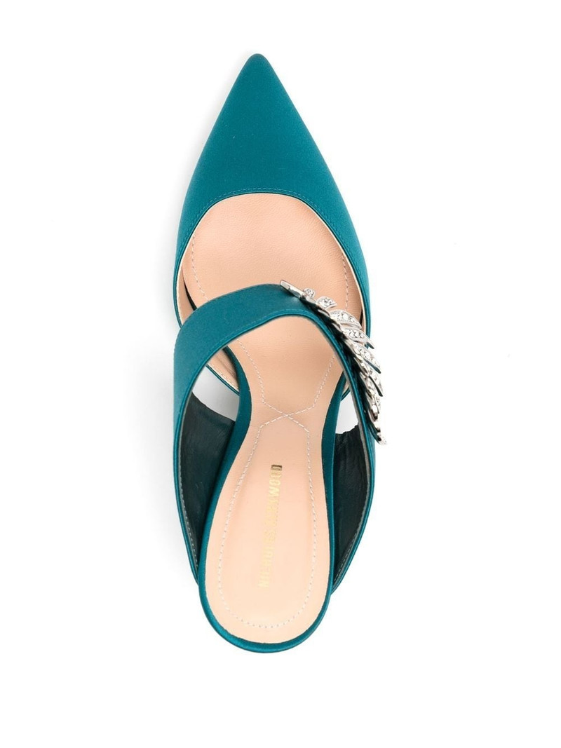 Monstera 70mm leather mules 4