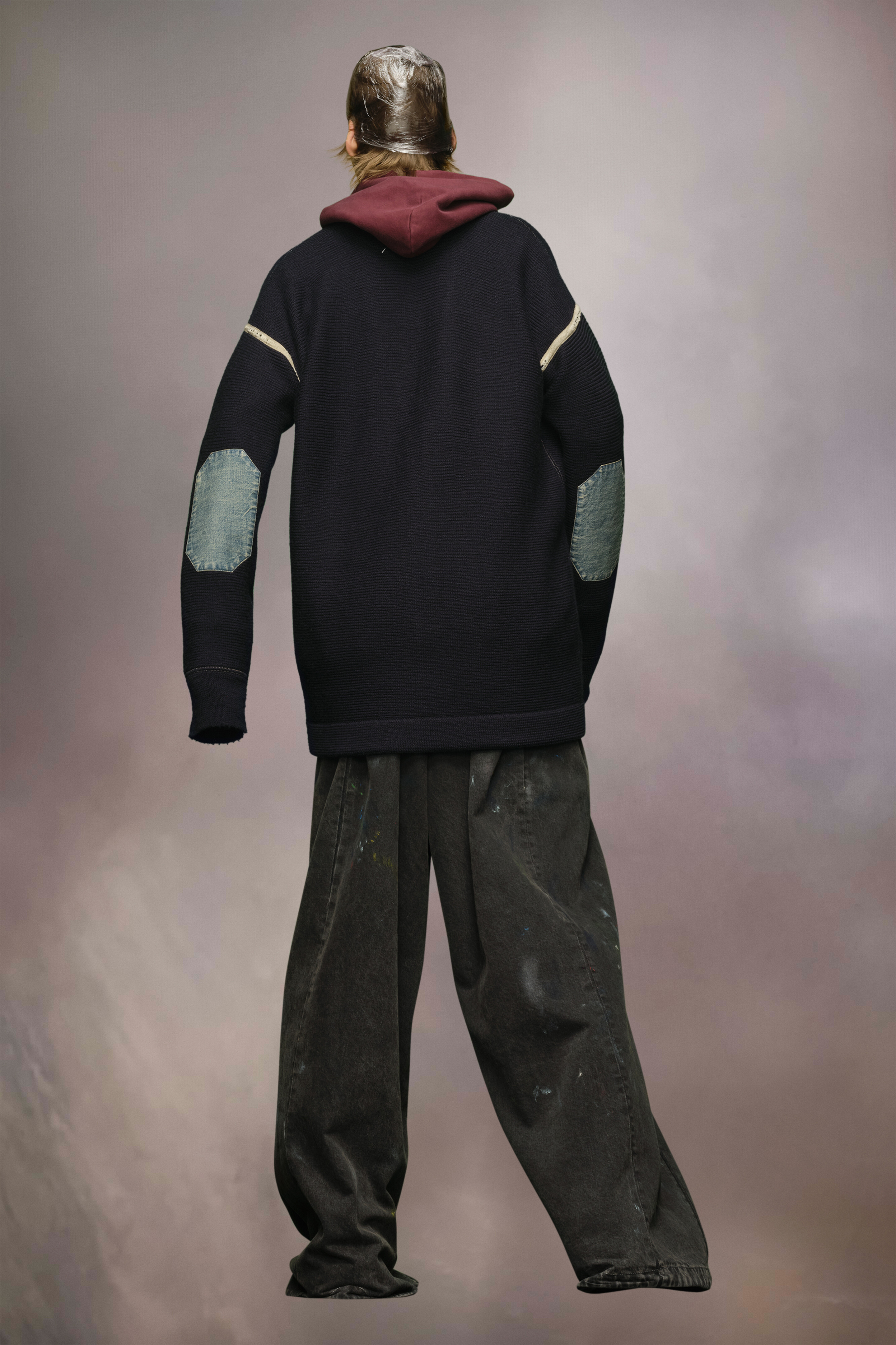 Elbow patch cardigan - 4