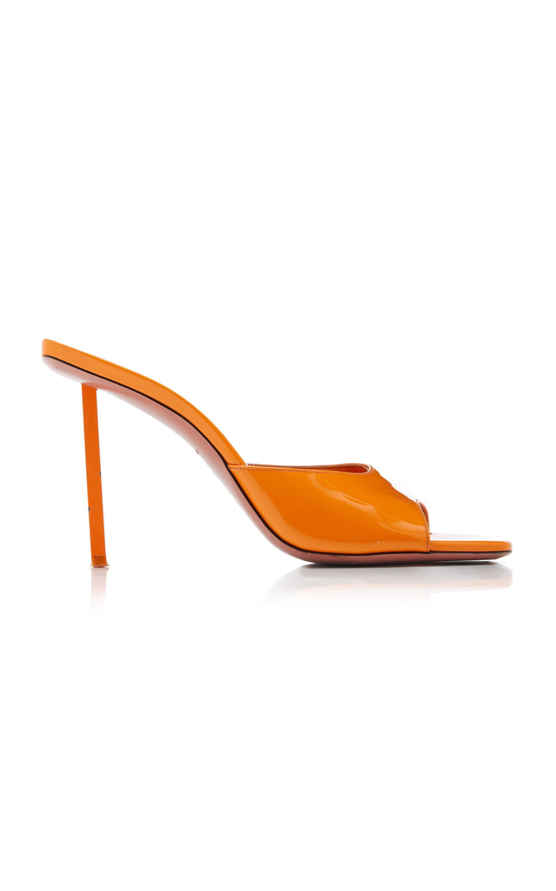 Laura Patent Leather Sandals orange 1
