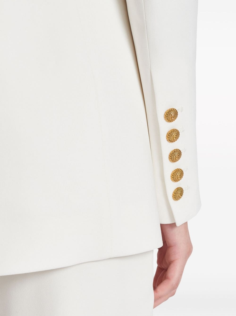 2-Button single-breasted crepe blazer - 7