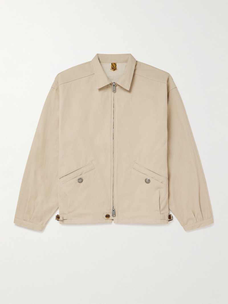 Kayak Paw-Paw Cotton-Canvas Blouson Jacket Beige - 1