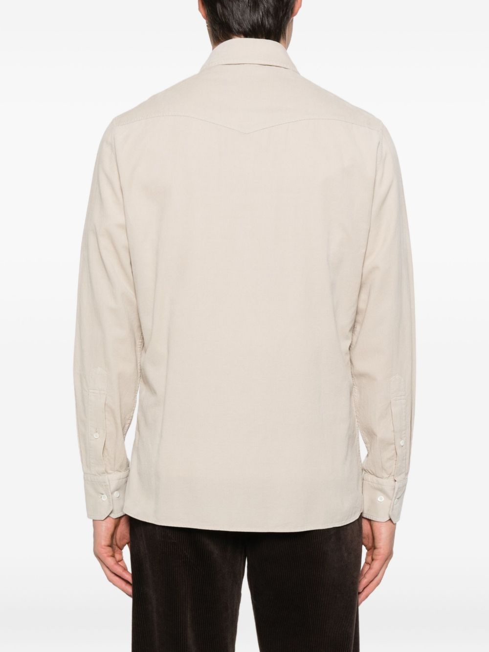 double-pocket cotton shirt - 4