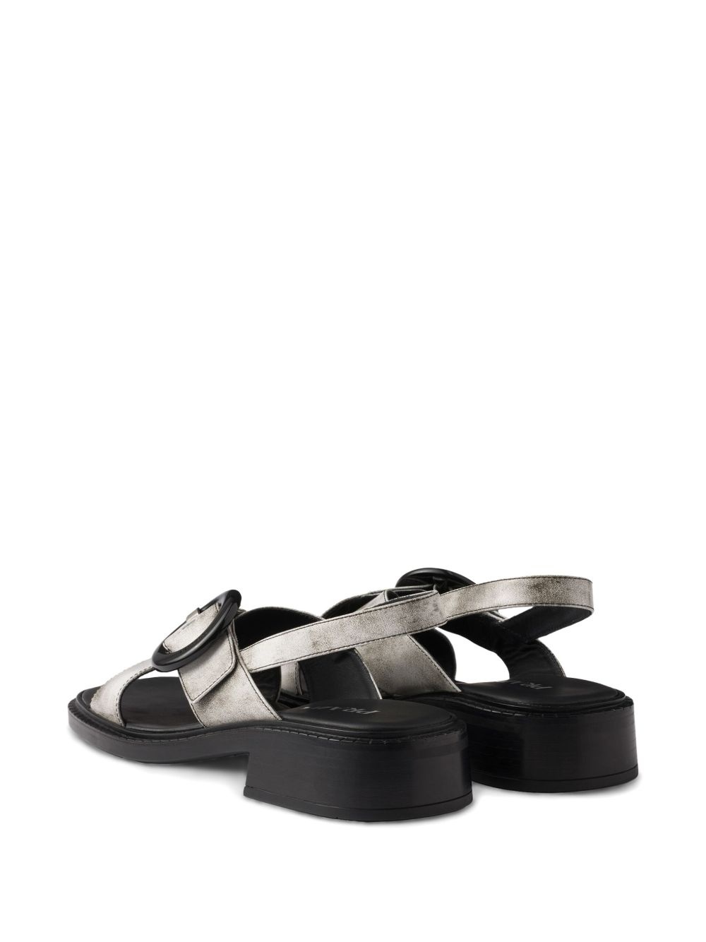 brushed-finish leather sandals - 3