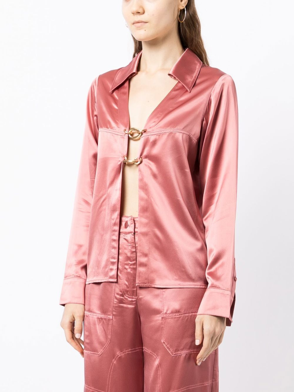 Yoona satin link shirt - 3