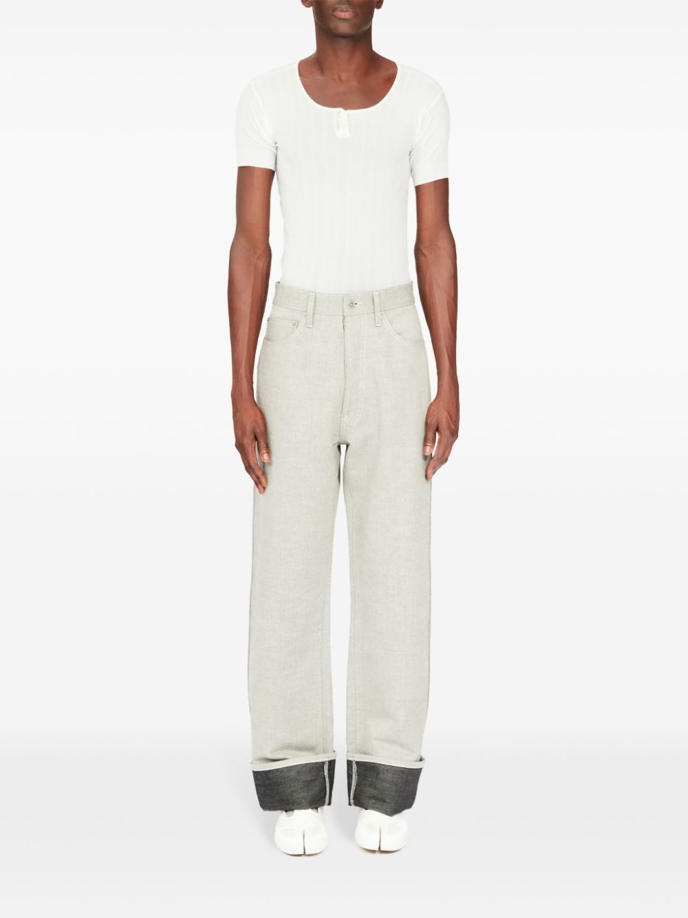 high-rise straight jeans - 2
