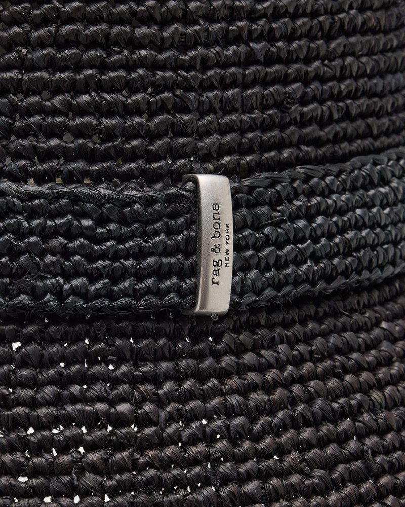 rag & bone Lela Raffia Rollable Bucket Hat outlook