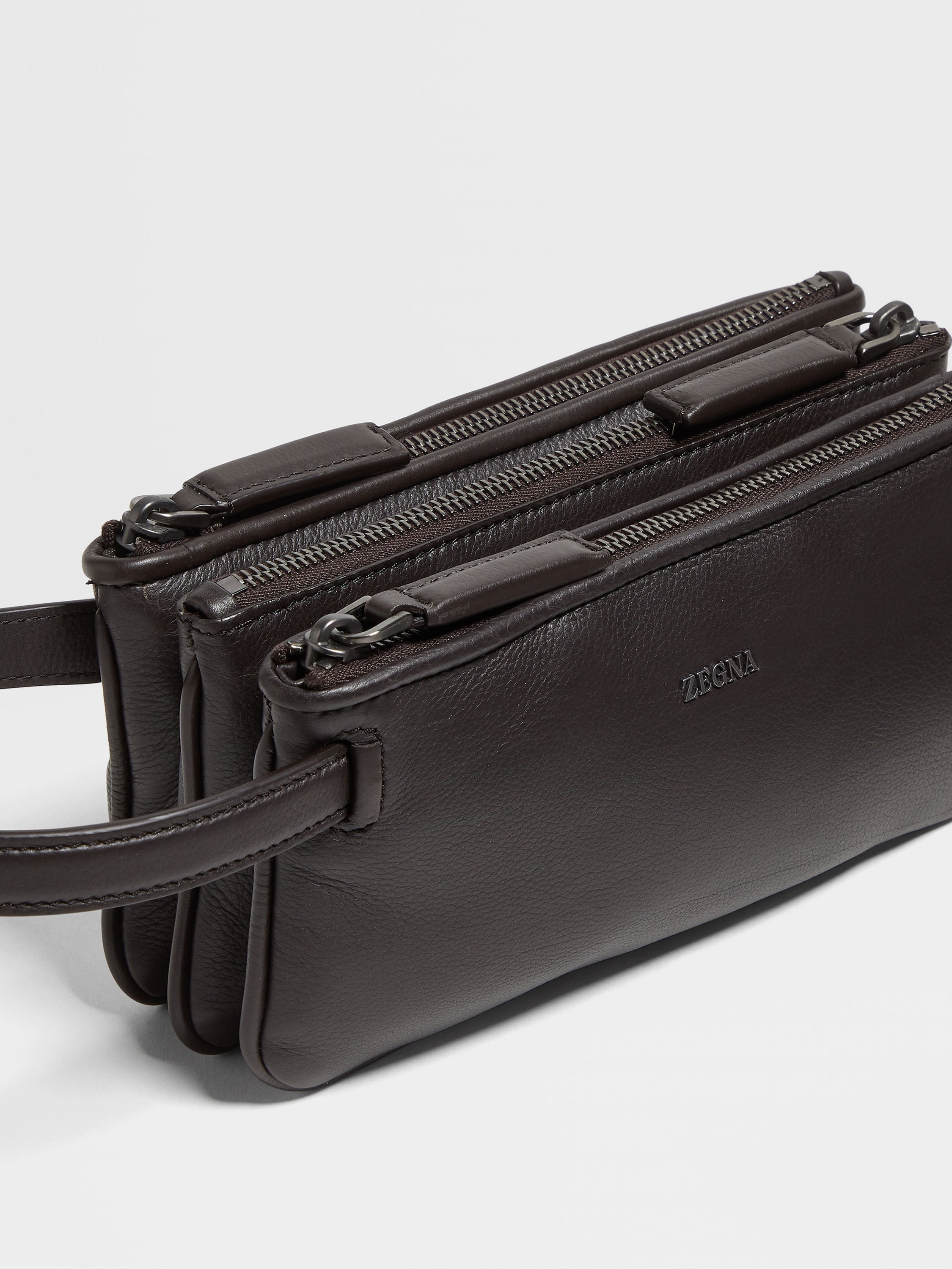 DARK BROWN SECONDSKIN POUCH - 5