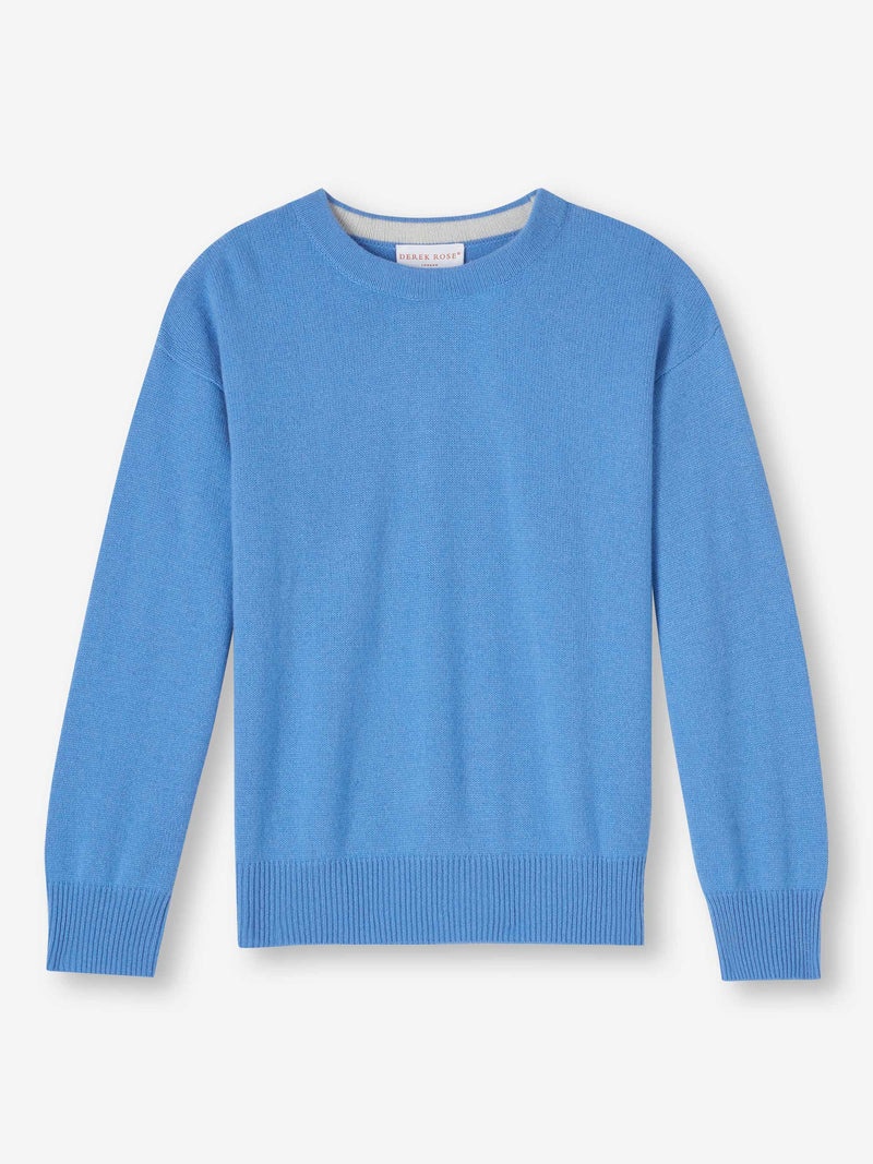Women's Relaxed Sweater Daphne Cashmere Cornflower - 1