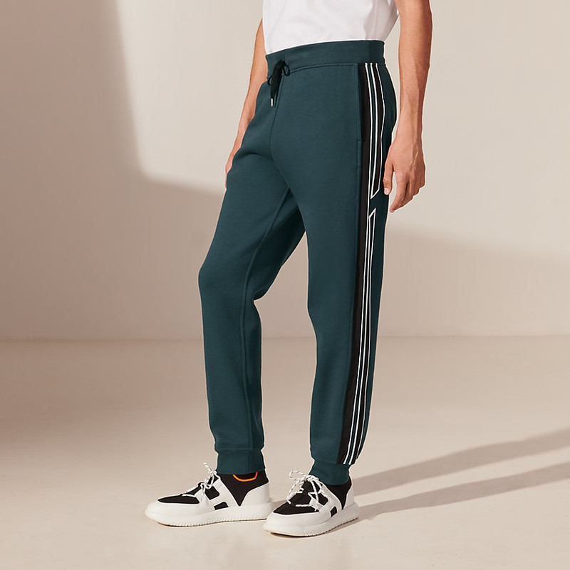 "Run H" bicolor jogging pants 1