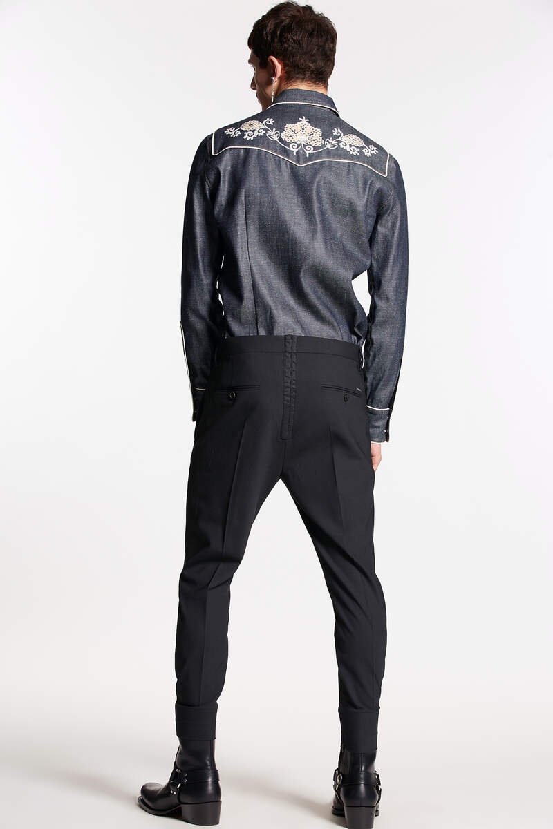 CORSET SKINNY TECHNO PANTS - 2