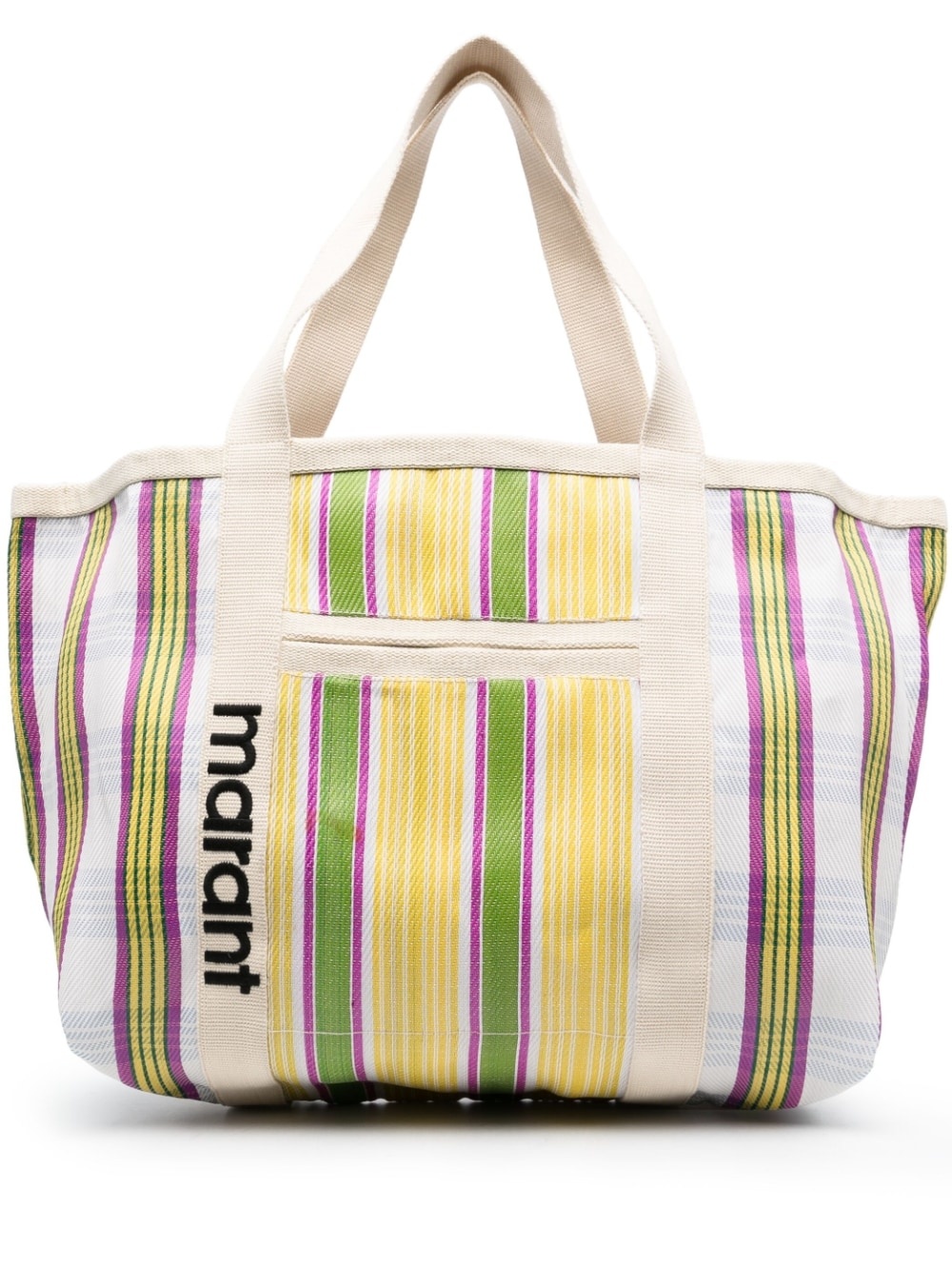 Warden striped tote bag - 1