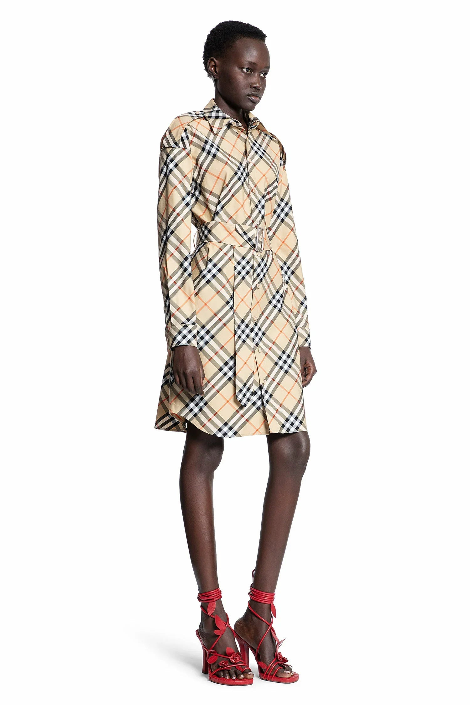BURBERRY WOMAN BEIGE DRESSES - 2