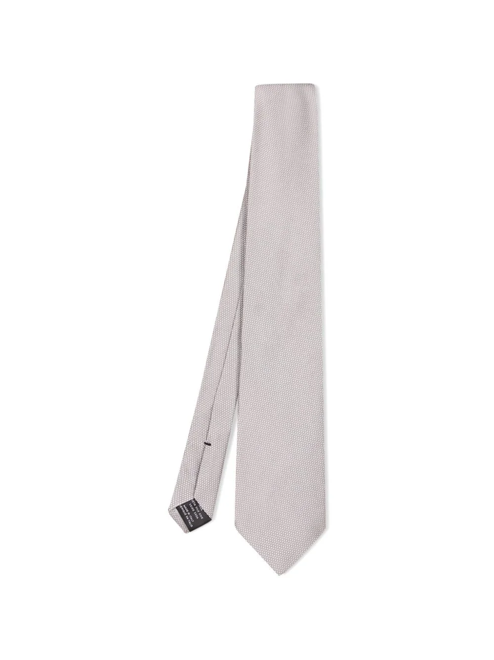 micro-pattern silk tie - 1