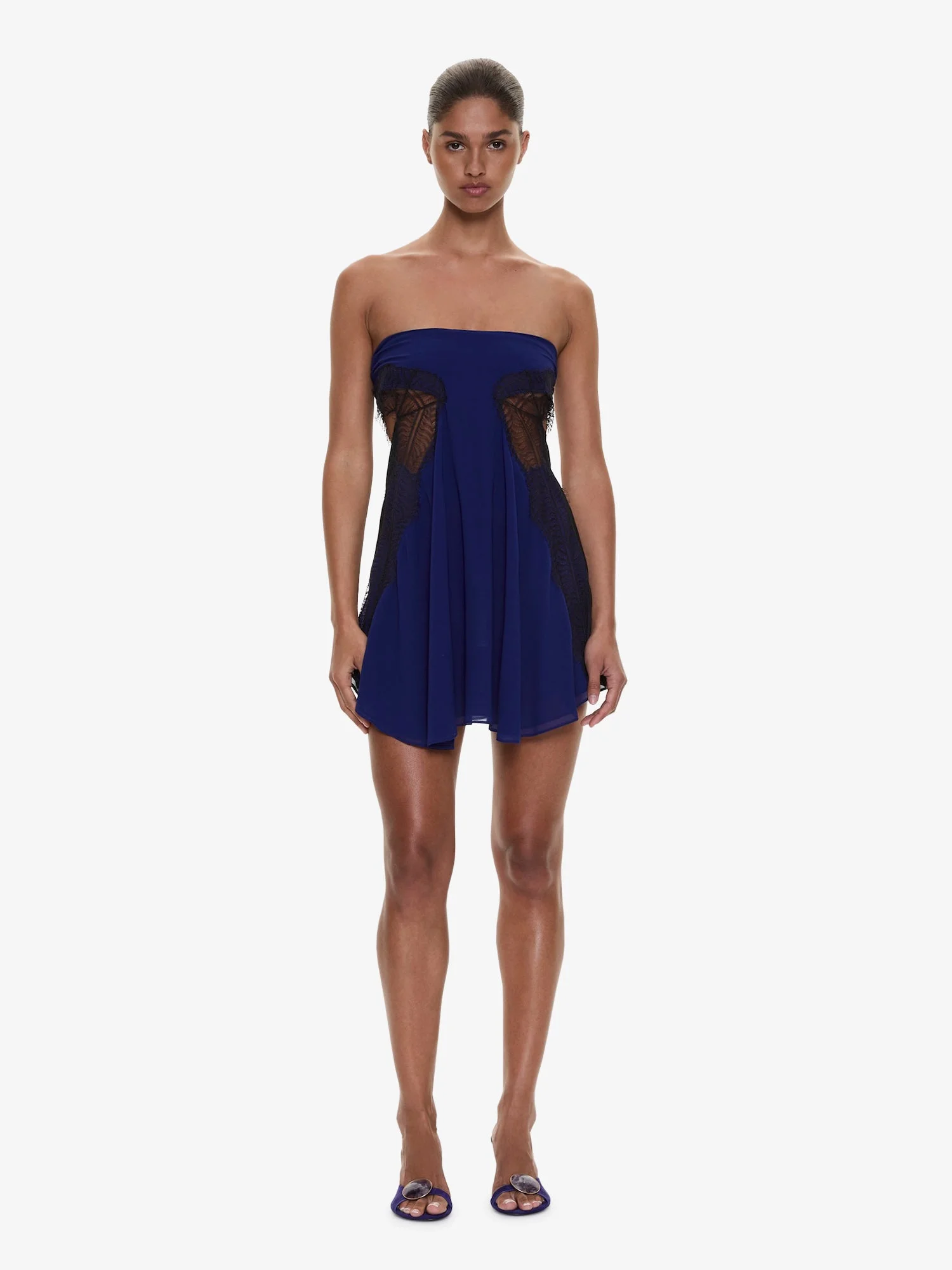 Aira Strapless Lace Mini Dress - 1
