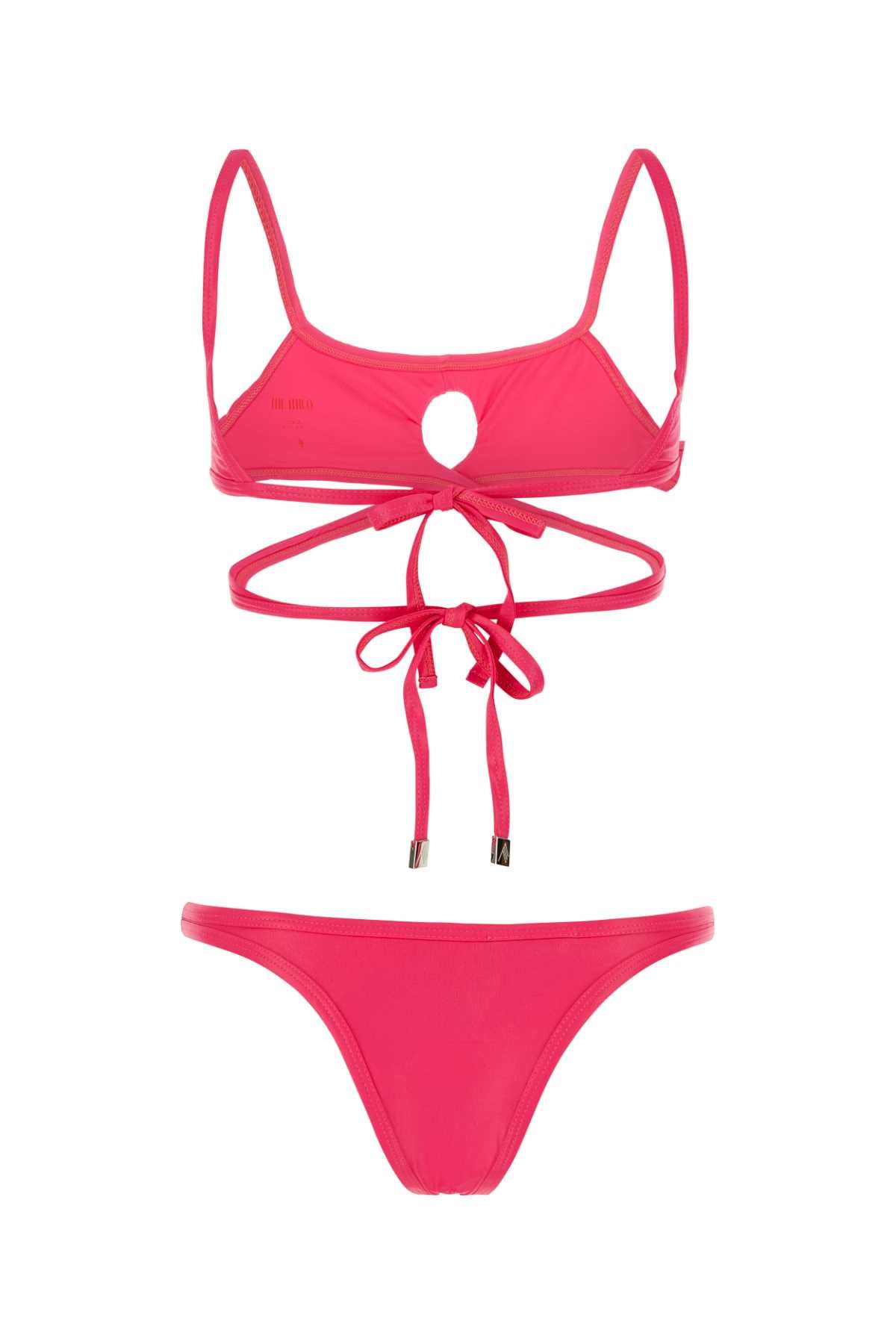 The Attico Women Fuchsia Stretch Nylon Bikini - 2