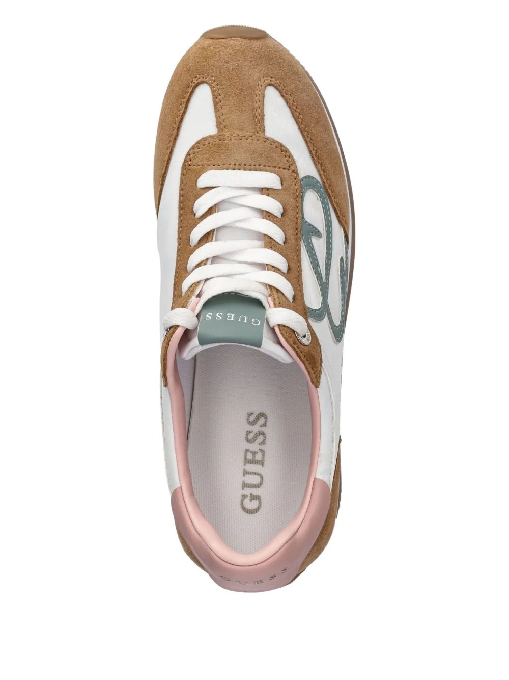 Skroll suede-panelled lace-up sneakers - 4