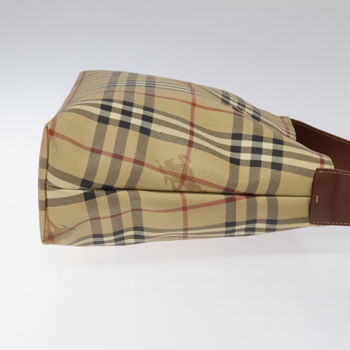 Burberry Nova Check Shoulder Bag Pvc Beige - 3