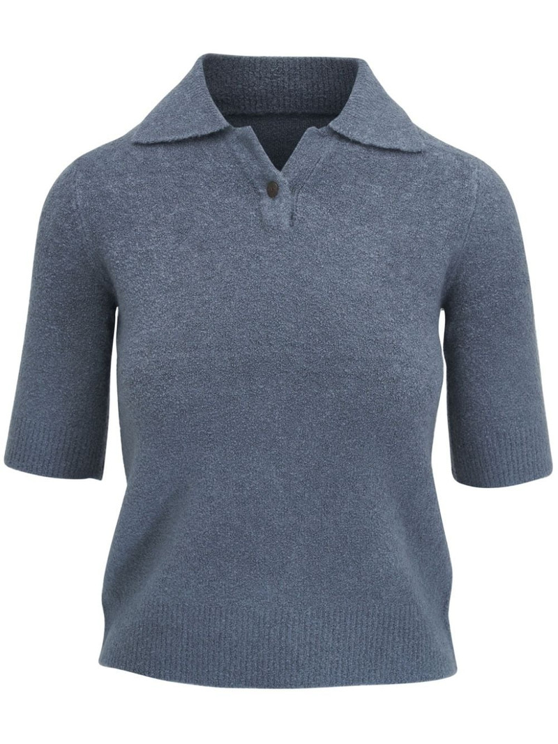 bouclé polo shirt 1