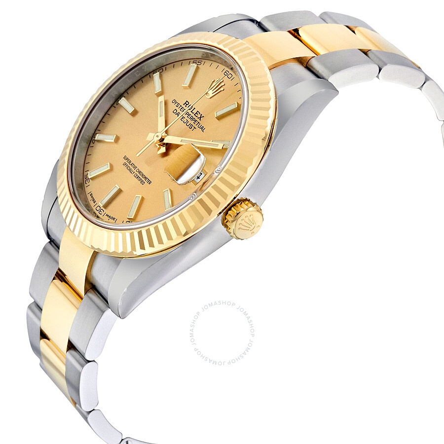 Rolex Datejust 41 Champagne Dial Steel and 18K Yellow Gold Oyster Men's Watch 126333CSO - 2