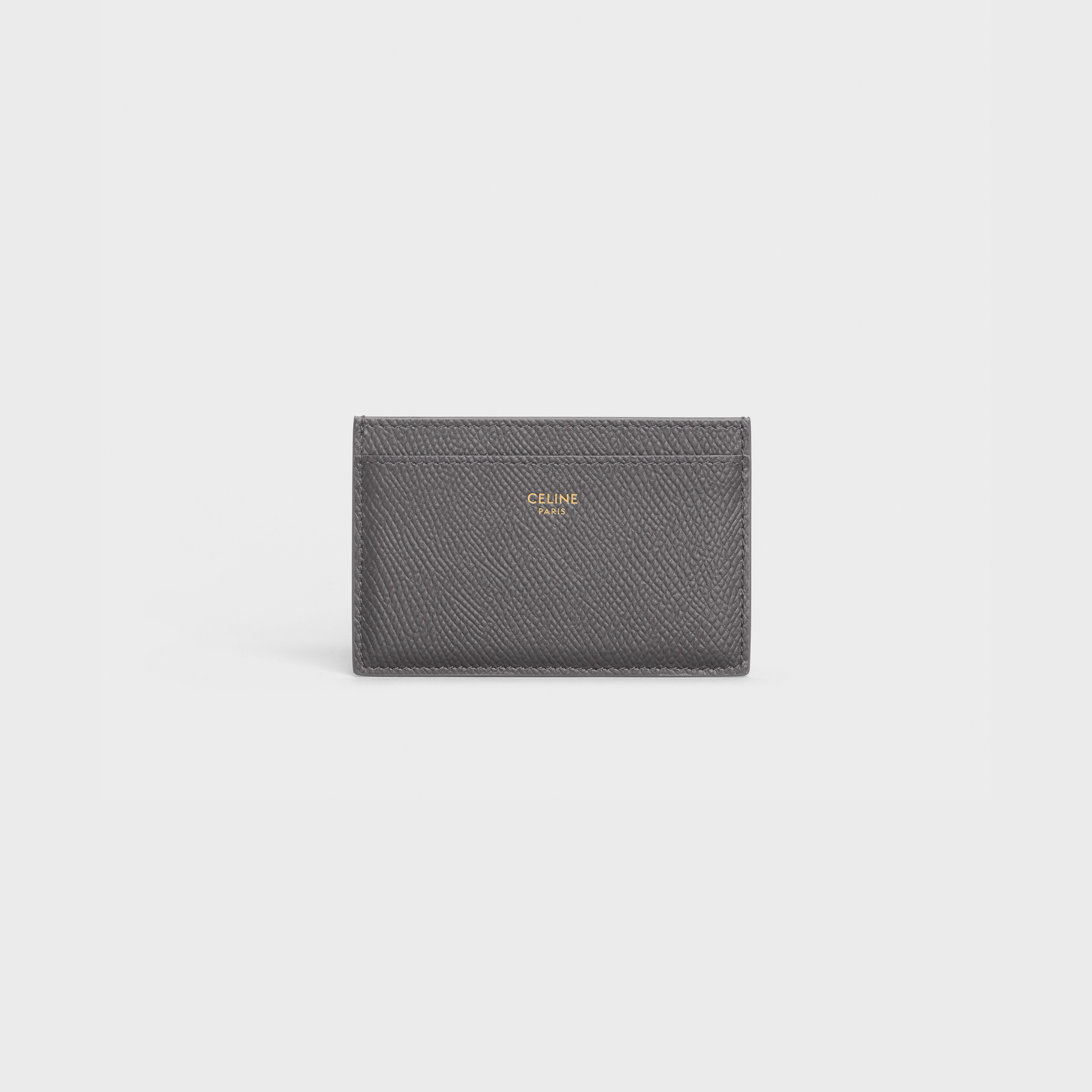 CARD HOLDER IN GRAINED CALFSKIN - 1