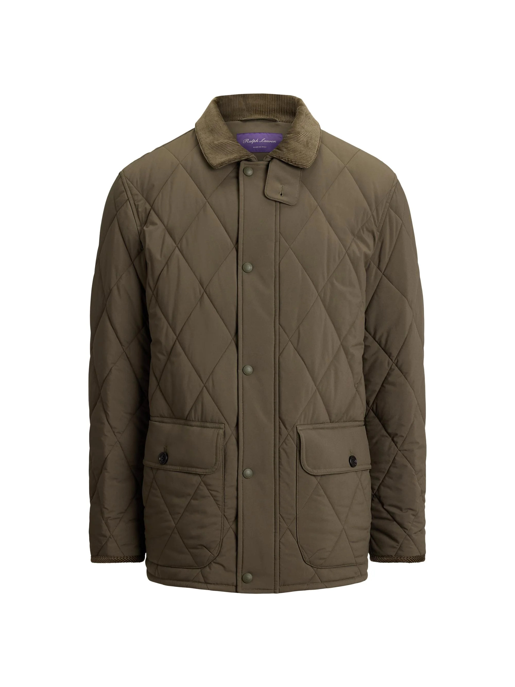 Men's Carleton Quilted Barn Jacket - Olive - 1