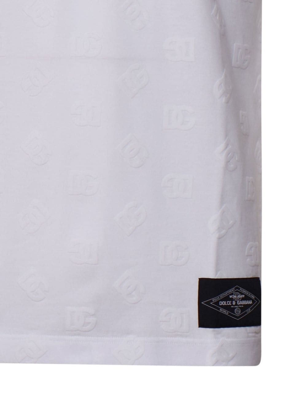 logo-flocked cotton T-shirt - 3