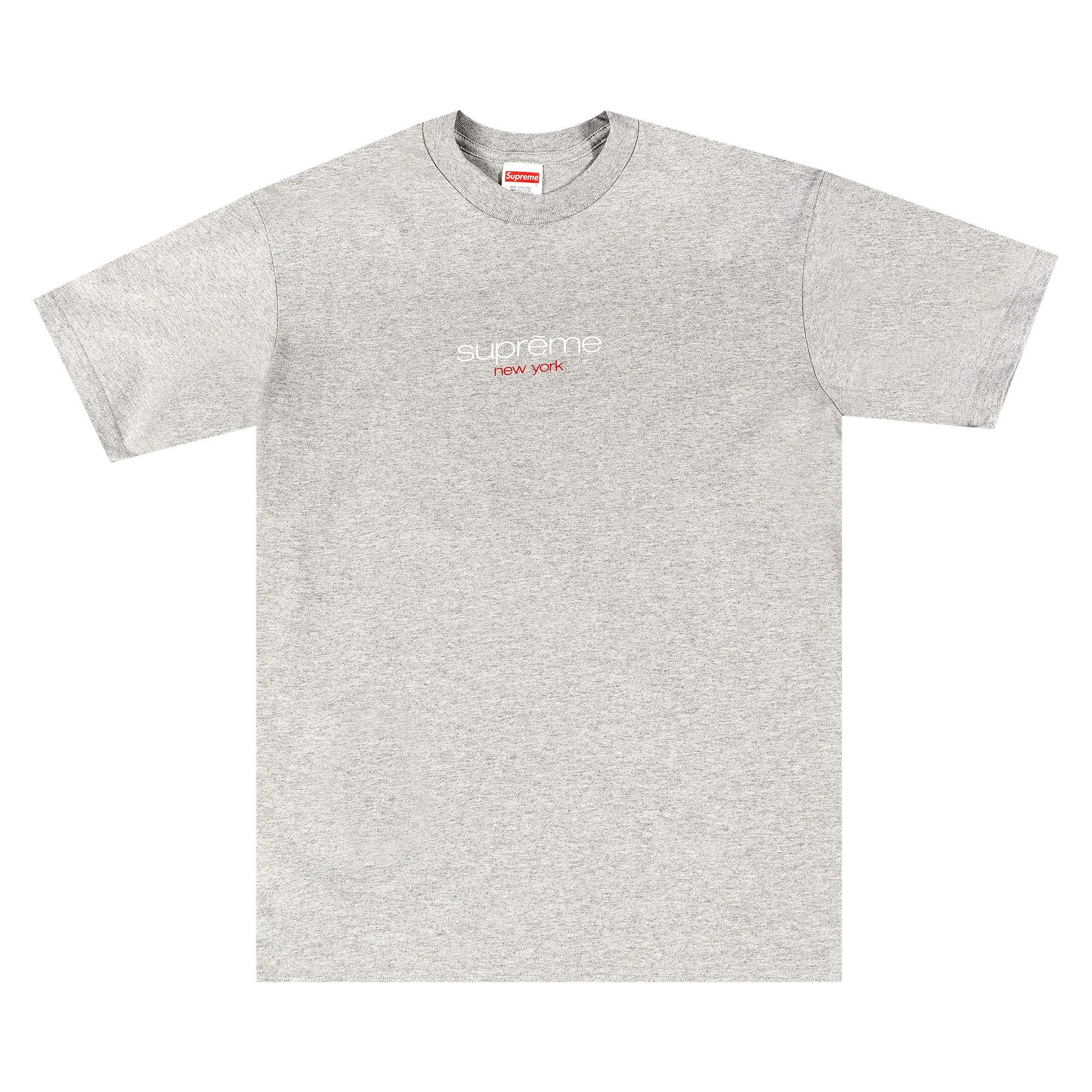 Supreme Classic Logo Tee 'Heather Grey' - 1