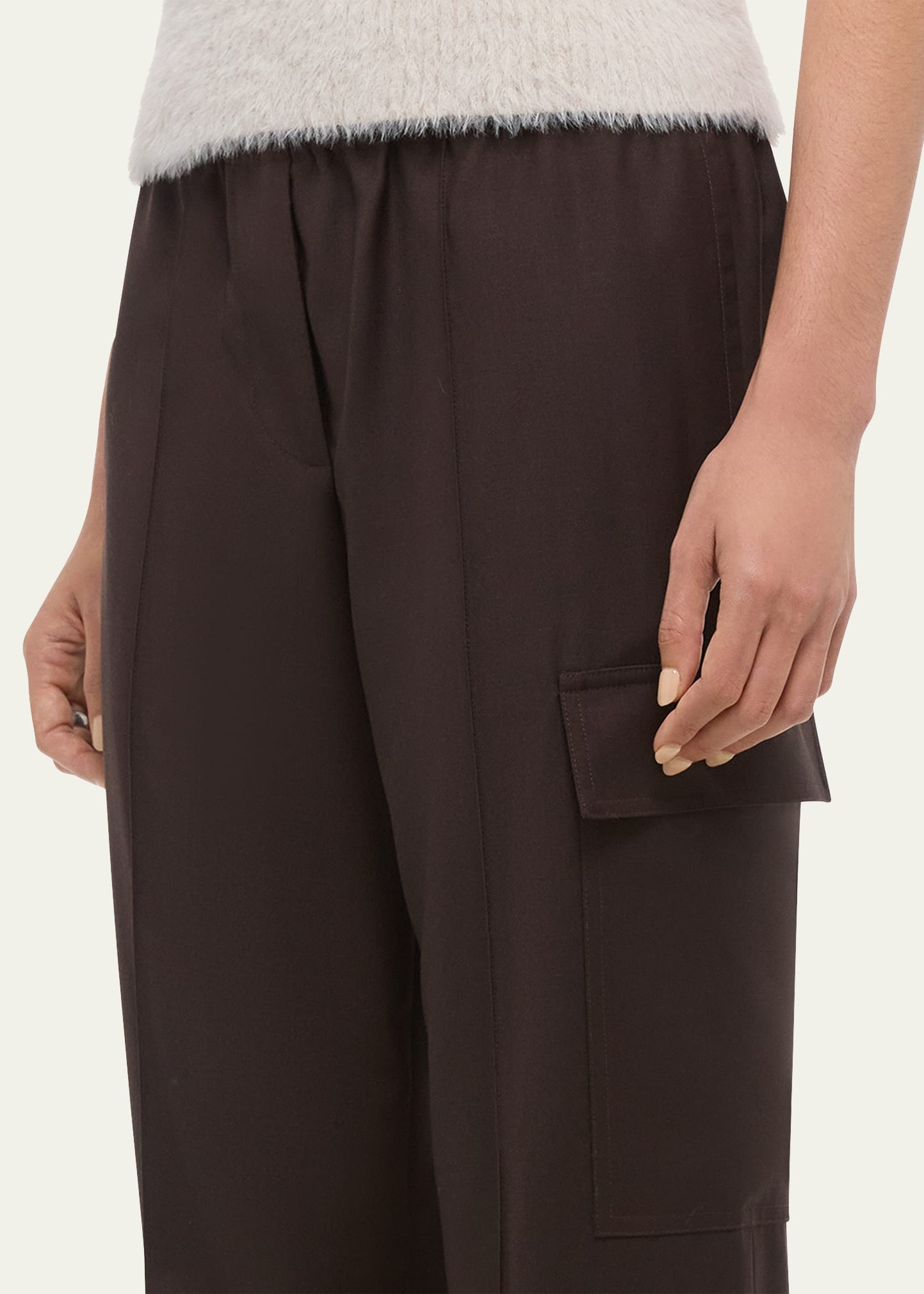 Relaxed Pull-On Cargo Trousers - 5