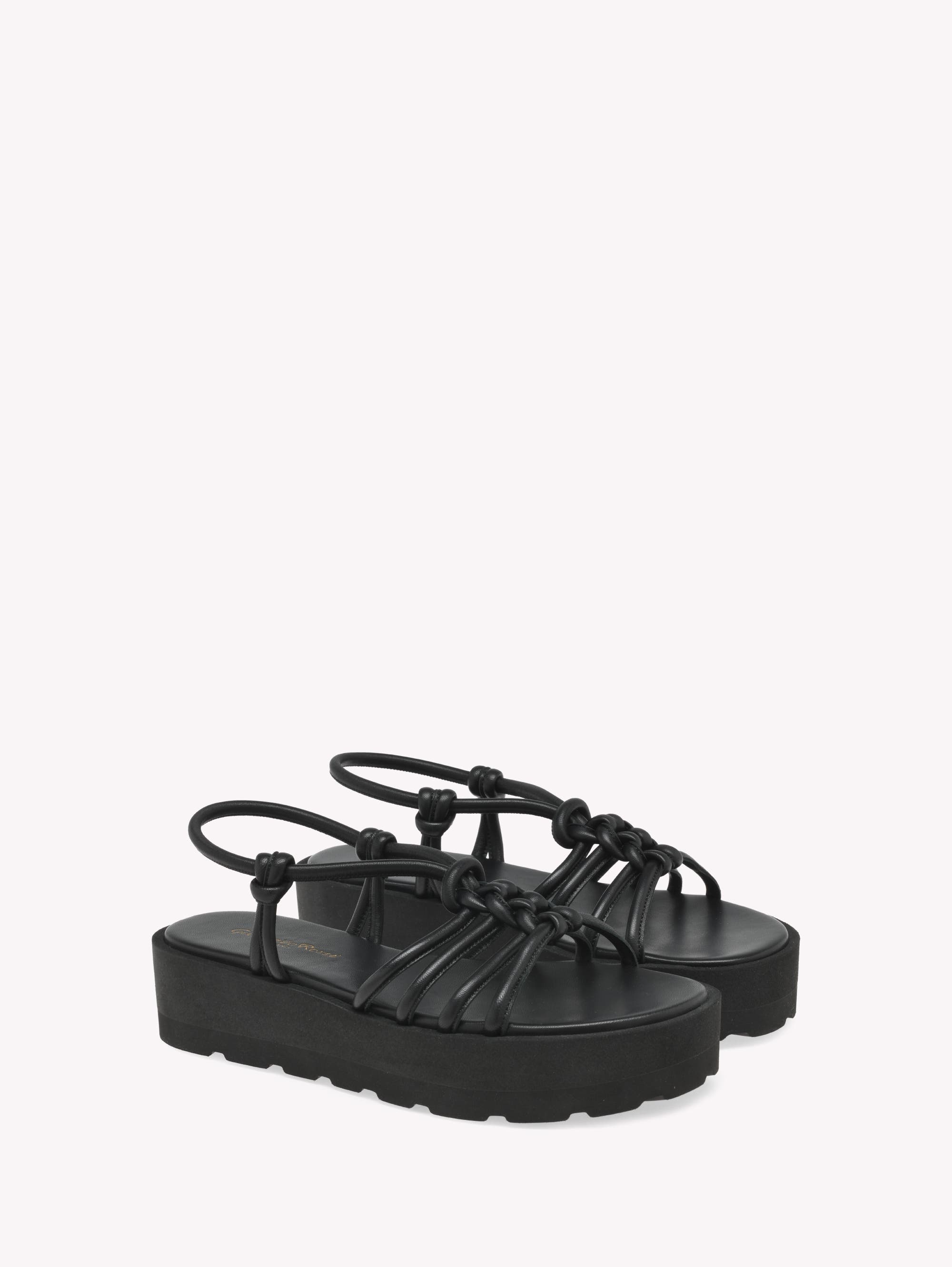 Gianvito Rossi Hebe Sandal in Black Leather at Nordstrom - 2