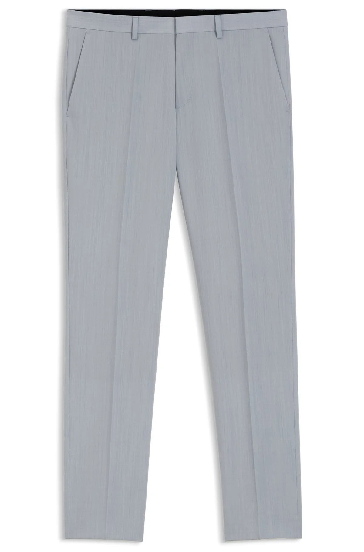 EXTRA-SLIM-FIT TROUSERS IN WOOL-BLEND POPLIN - 1