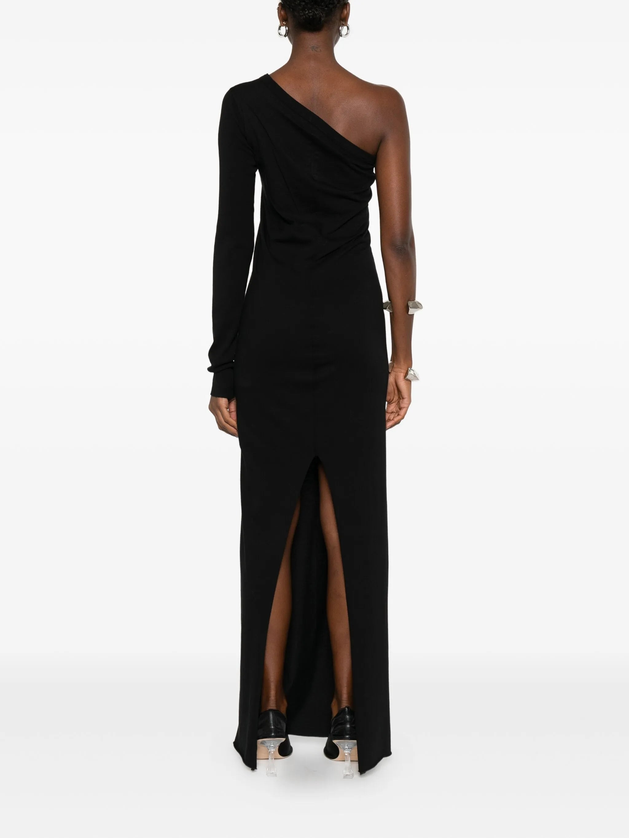 Rick Owens Drkshdw Asymmetrical-neckline Maxi Dress - 2