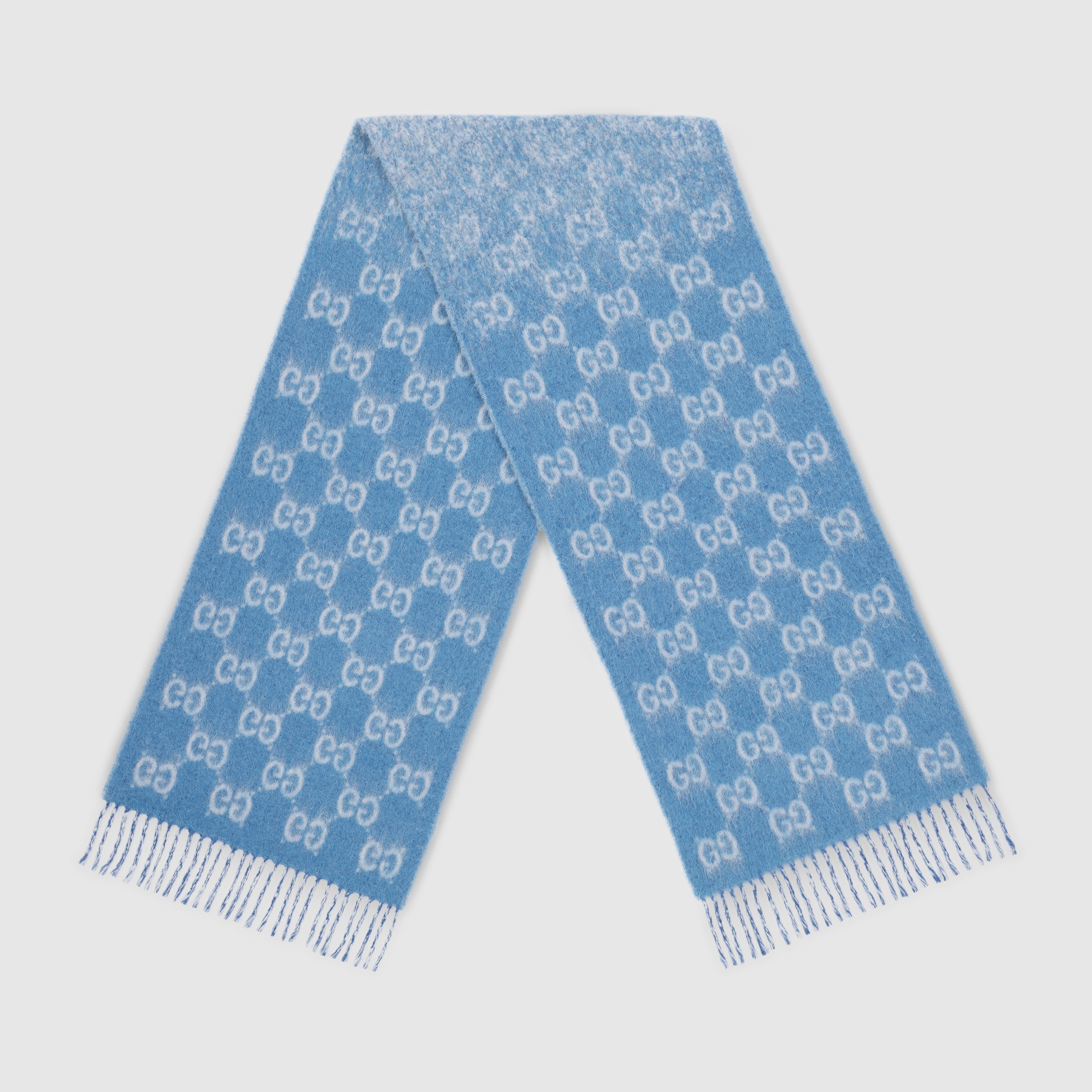 GG alpaca wool blend scarf - 2